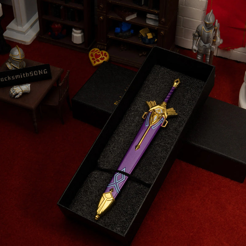 Royal Broadsword replica — in its foam-lined gift box.