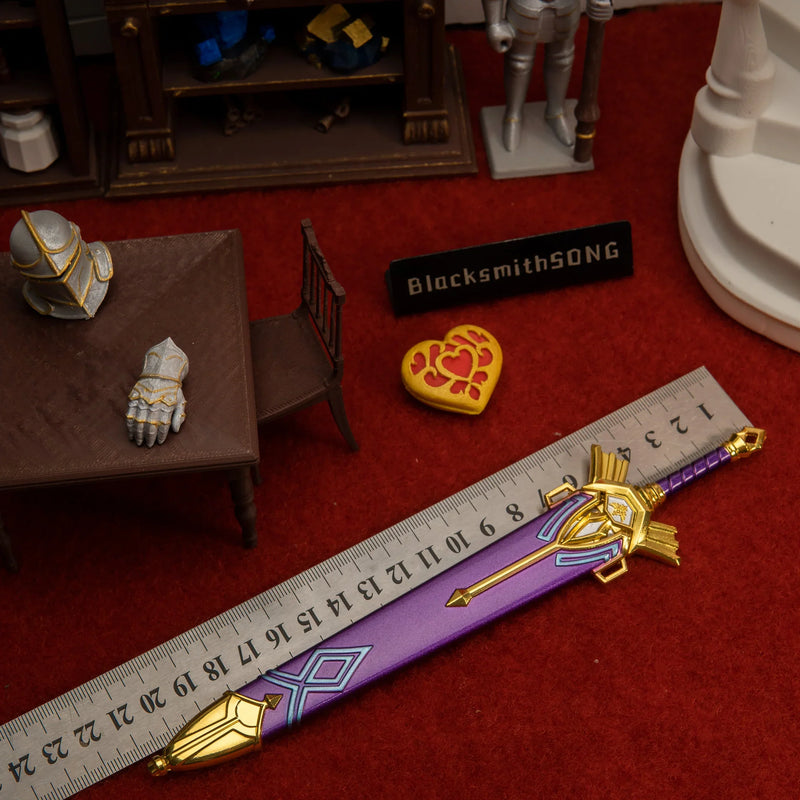 Royal Broadsword replica — size chart, 21cm / 8.3 inches.
