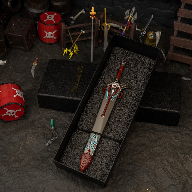 Royal Guard's Sword replica — sword laid inside its foam-lined gift box.